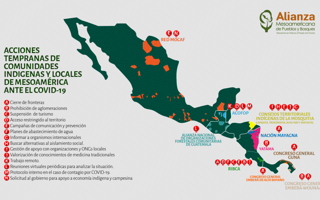 Pueblos indígenas y comunidades locales de Mesoamérica responden a pandemia de COVID-19 desde territorios