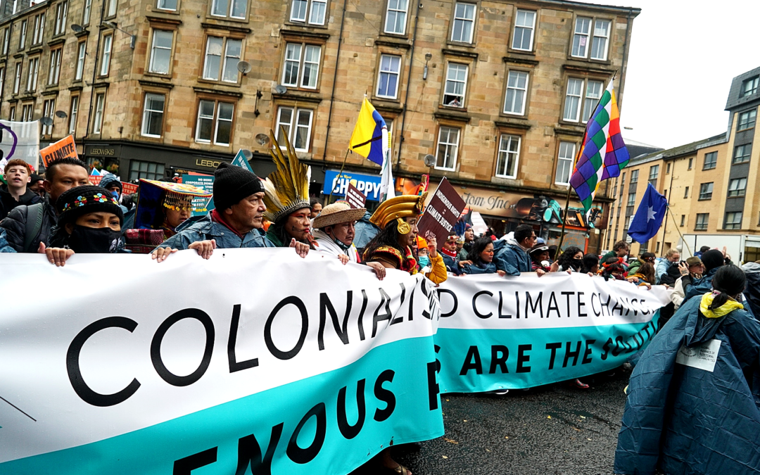 Mesoamérica clama por justicia climática inclusiva en gran marcha climática de Glasgow