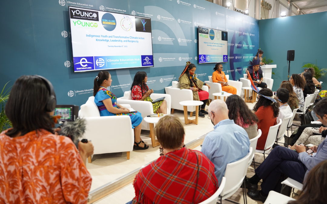 Modelos de educación juvenil adaptados a las comunidades indígenas y locales se hacen presentes en la COP27